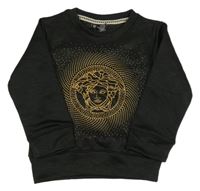 Nové - Čierna mikina s logom Versace