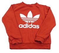 Červená mikina s logem Adidas