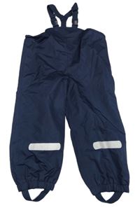 Tmavomodré šusťákové podšité lacláče s proužkem Impidimpi