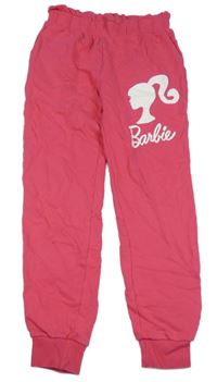 Malinové tepláky s Barbie 