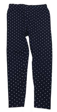 Tmavomodré bodkovaná é legíny Kiki&Koko