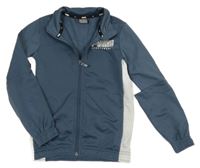 Tmavomodro-biela športová prepínaci mikina s logom Puma