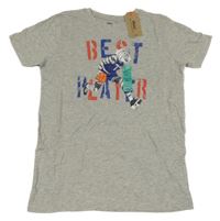 Nové - sivé tričko s tigrom a nápisom Rebel