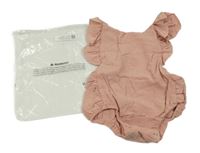 Růžové laclové kraťasy s volánky 