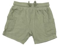 Khaki teplákové kraťasy s kapsami George