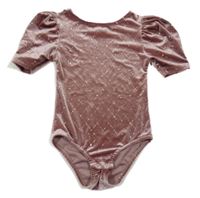 Starorůžové třpytivé body s balonovými rukávy Zara