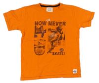 Oranžové tričko s potlačou