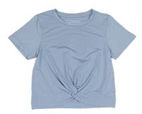 Svetlomodré športové crop tričko Primark