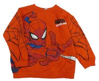 Červená mikina so Spidermanem