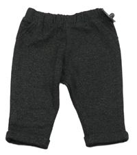 Černo-šedé melírované tepláky F&F