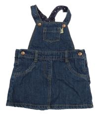 Tmavomodré rifľové na traké šaty Kiabi