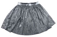 Sivá trblietaví plisovaná sukňa Y.F.K.