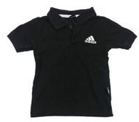 Čierne polo tričko s logom Adidas