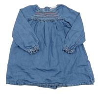 Modrá riflová šatová tunika M&S