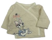 Béžová prošívaná zateplená propínací mikina s Daisy Primark