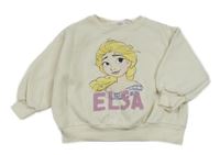 Smetanová oversize mikina s Elsou ZARA