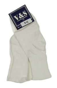 Nové - 2x Bílé ponožky vel. 27-30