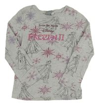 Šedé triko s Frozen Disney