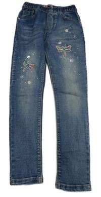 Modré rifle s vážkami a kamínky 