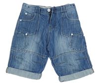 Modré riflové kraťasy Ripstop 