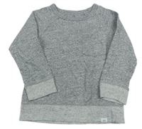 Sivá melírovaná mikina s vreckom GAP