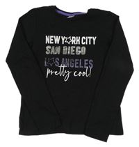 Čierne tričko s nápisom Y.F.K.