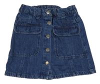 Tmavomodrá rifľová prepínaci sukňa George