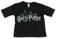 Čierne crop tričko s nápisem - Harry Potter zn. C&A