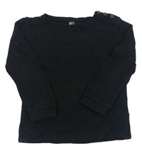Čierny vzorovaný sveter Zara