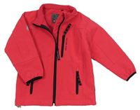 Červená softshellová bunda s logem COLOR KIDS