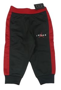 Černo-červené sportovní tepláky s logem Jordan