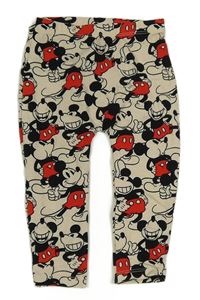 Světlebéžové legíny s Mickey George