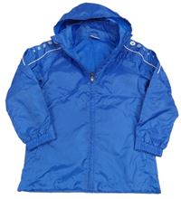 Zafírová šušťáková športová bunda s ukrývací kapucňou JAKO-O