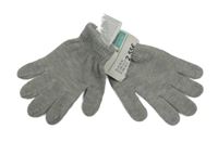 Nové - světlešedé melírované prstové rukavice