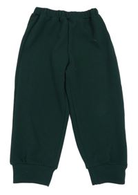 Smaragdové vzorované nohavice SHEIN