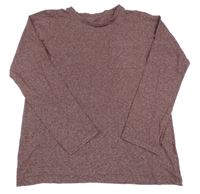 Mahagonové melírované triko s kapsou TCM