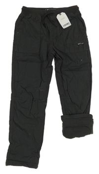 Nové - tmavošedé plátěné podšité kalhoty Next