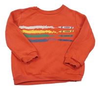 Červená mikina s voskovkami FAT FACE