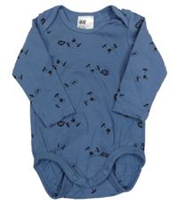 Tmavomodré body s pejsky H&M
