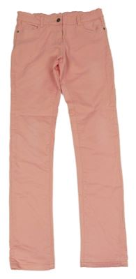 Broskvové skinny teplákové rifle YIGGA