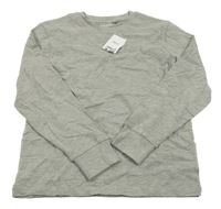 Nové - šedé melírované mikinotriko Next