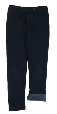 Tmavomodré teplákové zateplené legíny PRIMARK