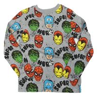 Šedé melírované triko s Avengers George
