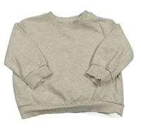 Světlešedá melírovaná mikina H&M