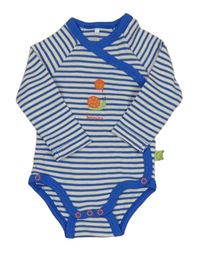 Bílo-modré pruhované zavinovací body se šnekem Bornino