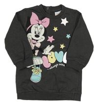 Antracitová tepláková tunika s Minnie a hviezdami Disney