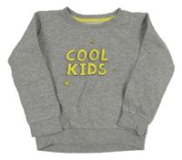 Sivá melírovaná mikina s nápisom Impidimpi