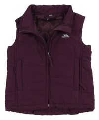 Vínová šusťáková zateplená funkční vesta Trespass