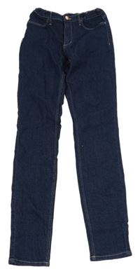 Tmavomodré skinny fit rifle H&M