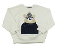 Smotanová mikina s medvěďom Primark